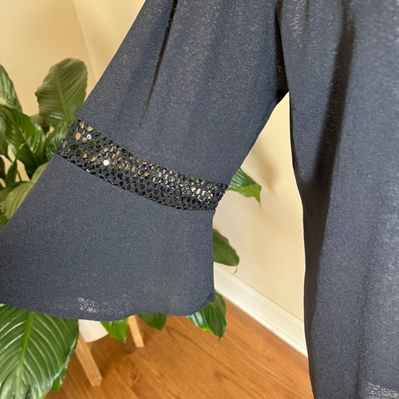 NEW Maryan Mehlhorn Black Swim Suit Cover Up Sz L - Picture 5 of 8